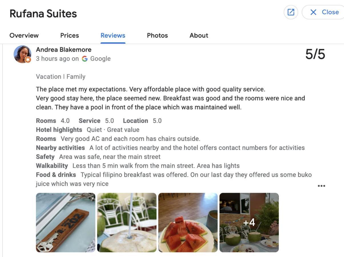 Rufana Suites Moalboal Buitenkant foto
